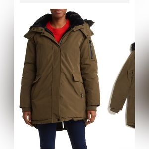 Faux Fur Trim Longline Jacket
NINE WEST